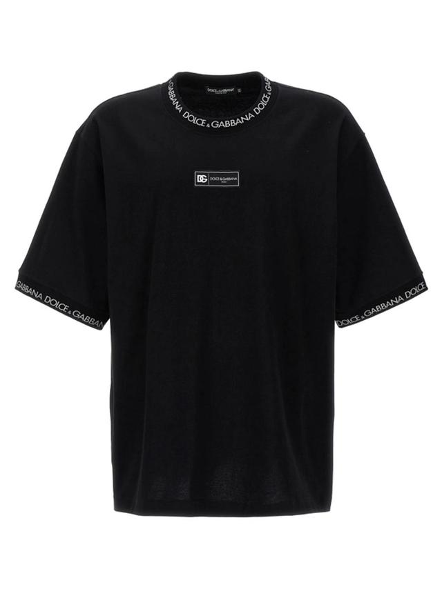 Logo-print Cotton T-shirt In Black Product Image