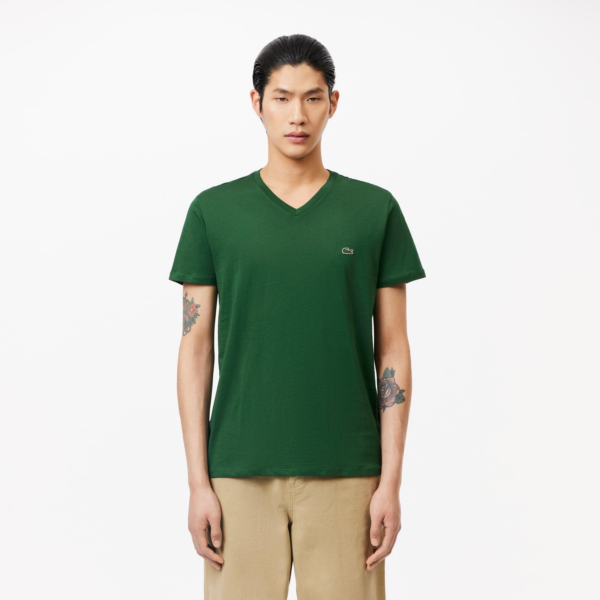 Men's Lightweight Pima Cotton V-Neck T-Shirt Product Image