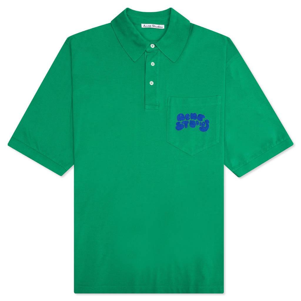 Boxy Fit Logo Bowling Shirt - Iris Blue Male Product Image