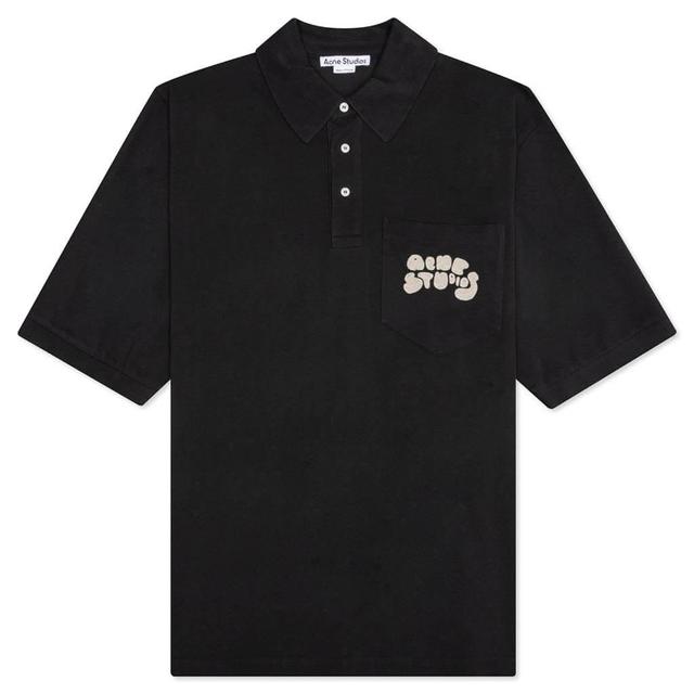 Bubble Logo Polo T-Shirt - Anthracite Grey Male Product Image