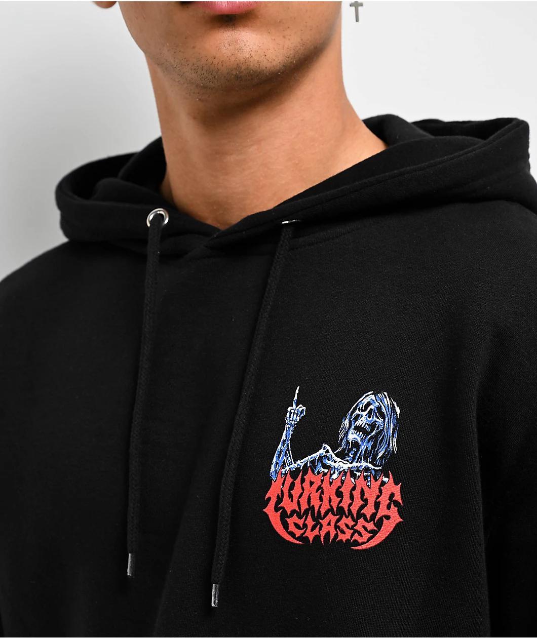 Lurking Class by Sketchy Tank x Matt Stikker Madness Black Hoodie Product Image