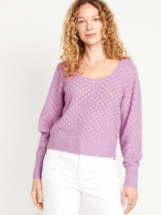 Pointelle Sweater Product Image