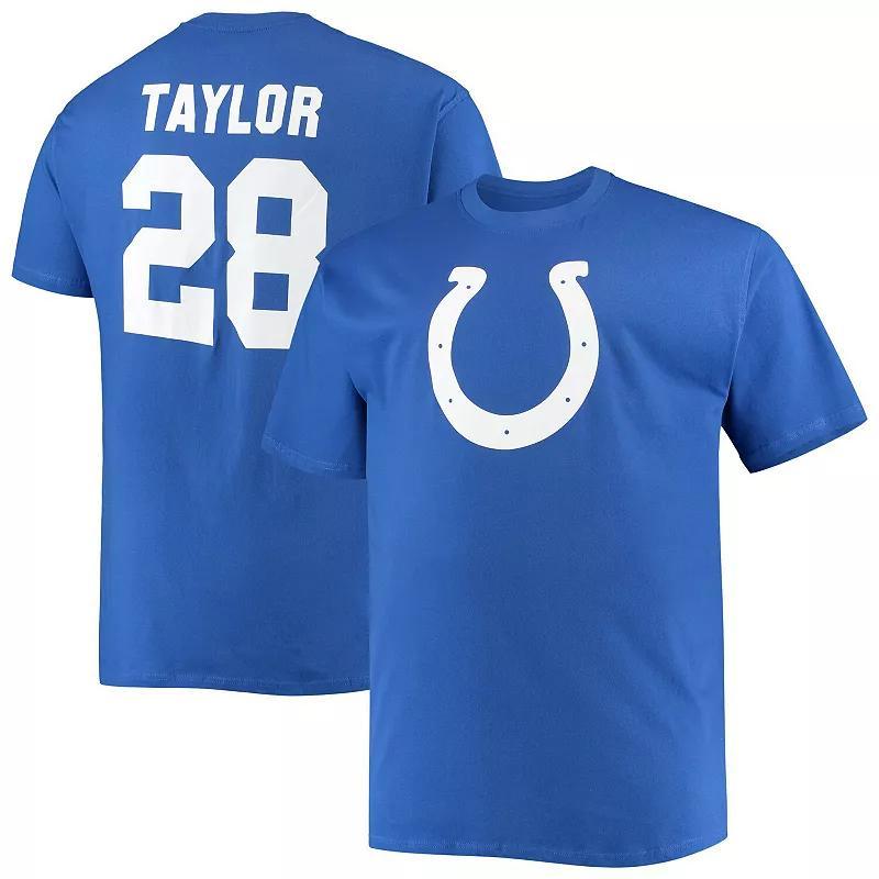 Mens Fanatics Branded Jonathan Taylor Royal Indianapolis Colts Big & Tall Player Name & Number T-Shirt Product Image