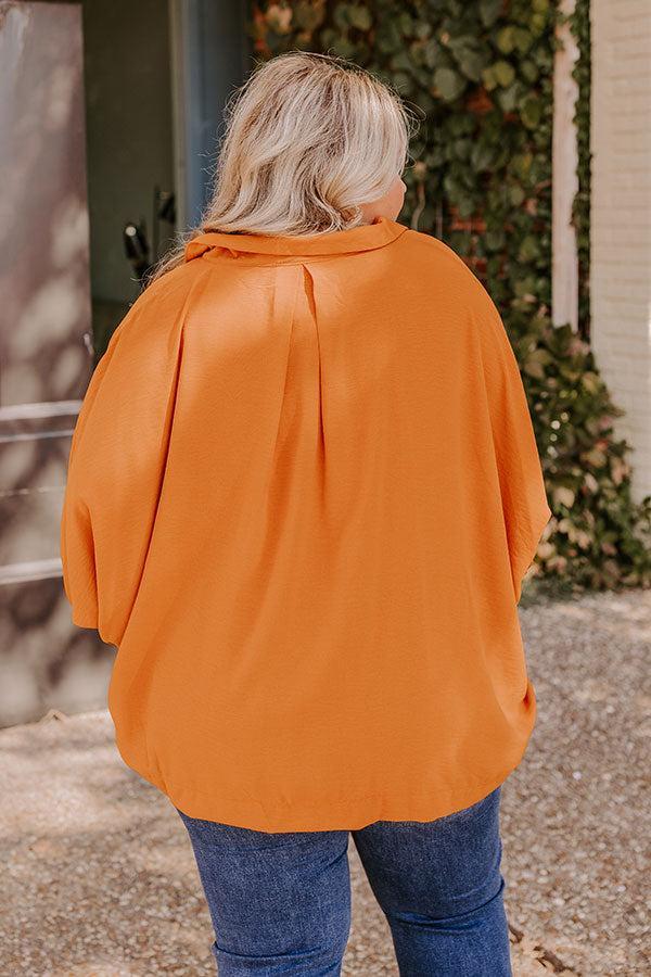 Luxe Lane Shift Top In Pumpkin Curves Product Image