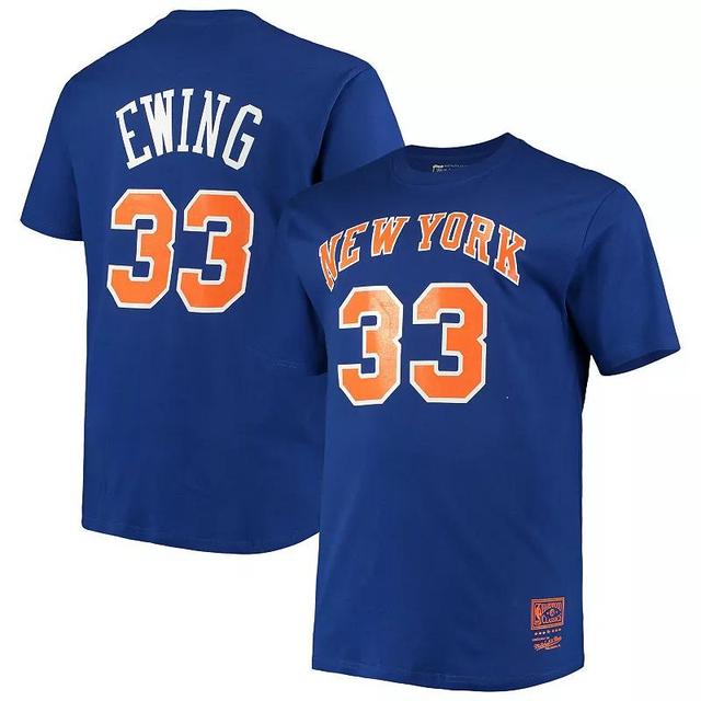 Mens Patrick Ewing New York Knicks Big & Tall Hardwood Classics Name & Number T-Shirt Product Image