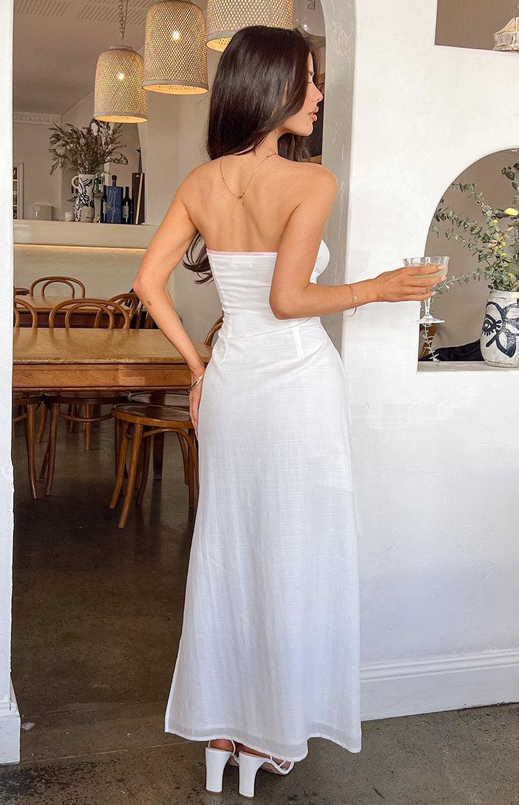 Vanity White Strapless Maxi Dress Product Image