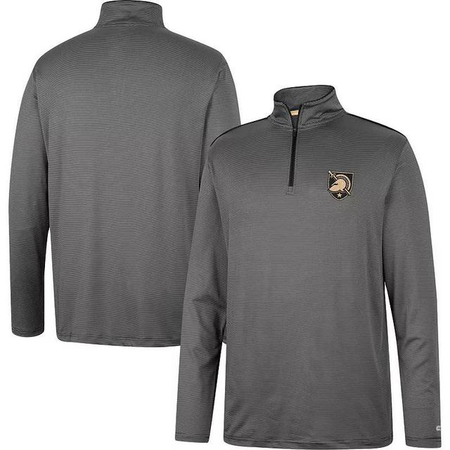 Mens Colosseum Charcoal Michigan State Spartans Logo Quarter-Zip Windshirt Product Image