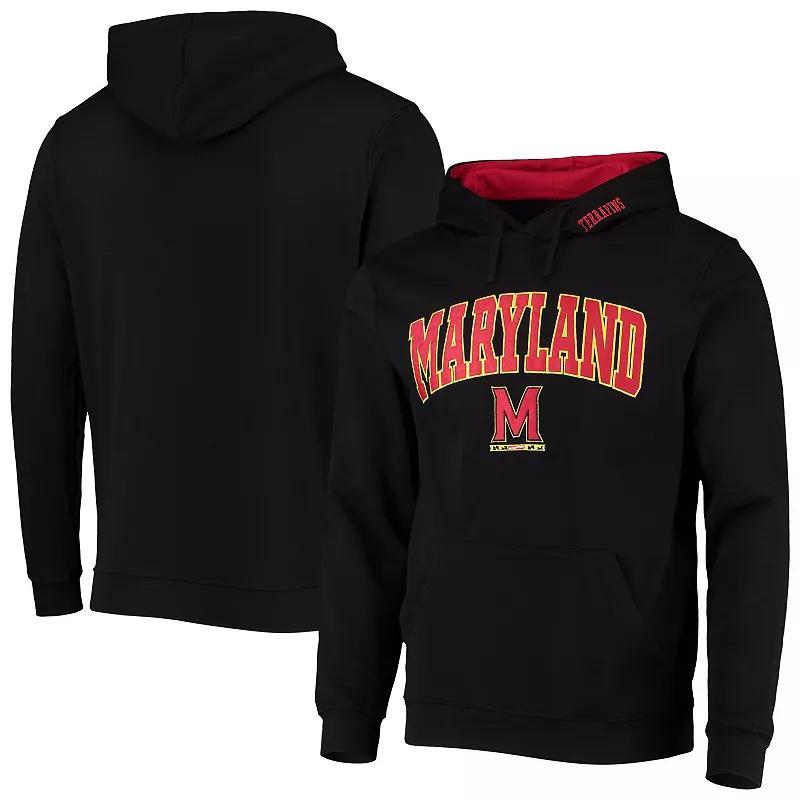 Mens Colosseum Maryland Terrapins Arch & Logo 3.0 Pullover Hoodie Product Image