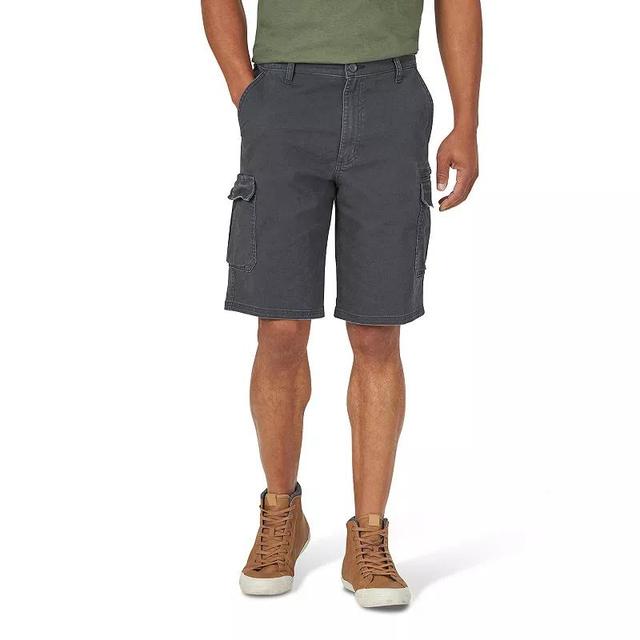 Mens Wrangler Twill Cargo Shorts Black Product Image