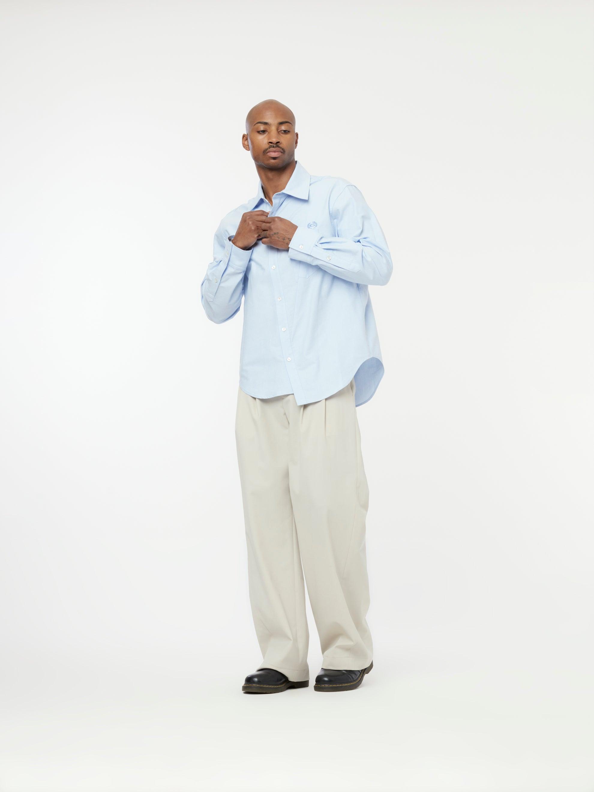 Pleated Shift Trousers (Ecru) Product Image