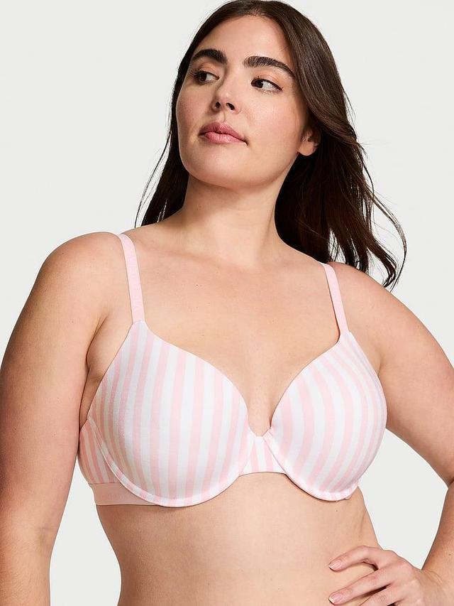 Lightly Lined Full-Coverage Cotton Bra Product Image