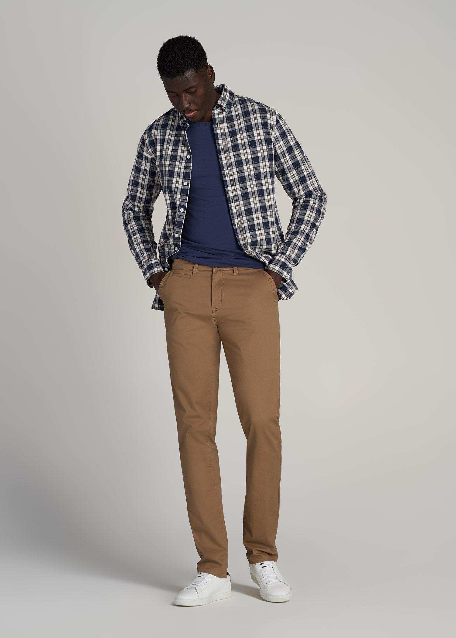 Carman TAPERED Chinos in Russet Brown - Pants for Tall Men Male Product Image