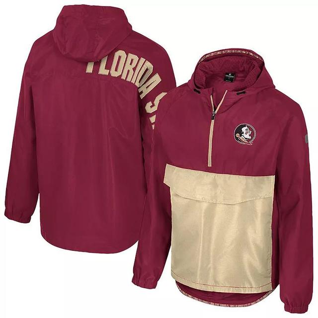 Mens Colosseum Garnet Florida State Seminoles Reloaded Anorak Half-Zip Jacket Product Image