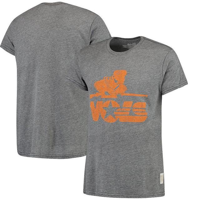 Mens Original Retro Brand Heathered Gray Tennessee Volunteers Vintage Musketeer Tri-Blend T-Shirt Product Image