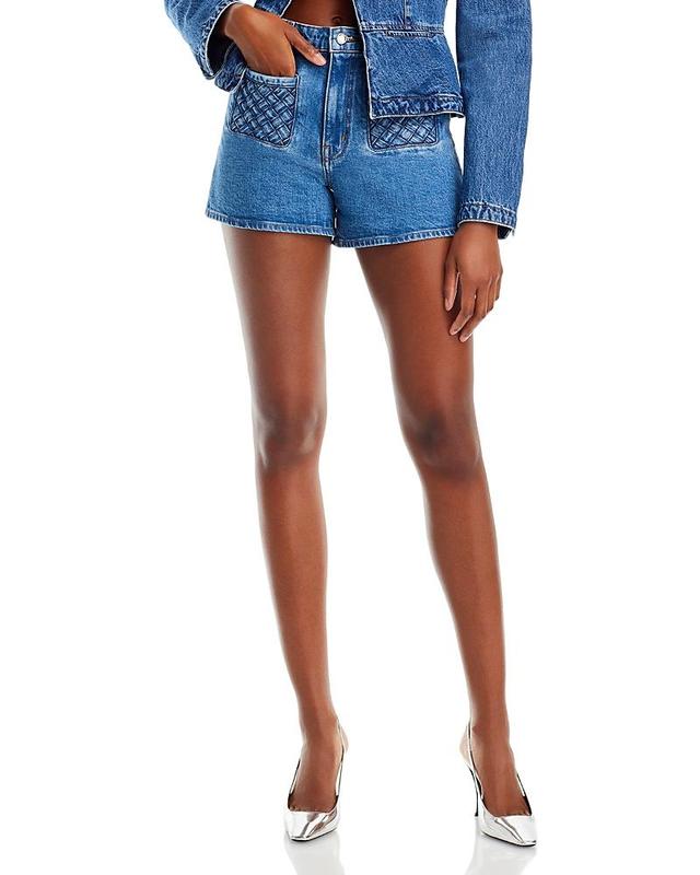 Womens Luna Woven Denim Shorts Product Image