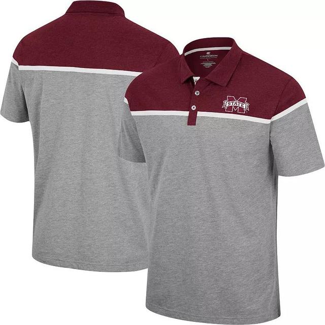 Mens Colosseum Heather Gray Providence Friars Chamberlain Polo Product Image