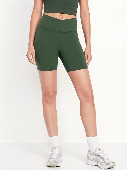 Extra High-Waisted CloudComfy Biker Shorts -- 6-inch inseam Product Image