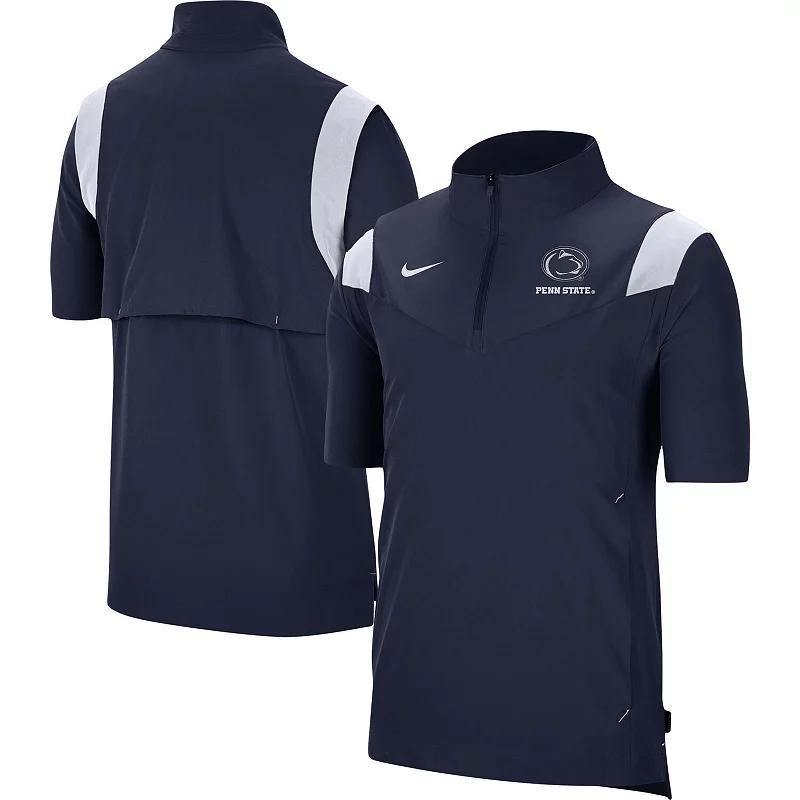 Mens Nike Clemson Tigers Coach Short Sleeve Quarter-Zip Jacket Product Image