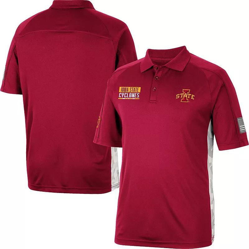 Mens Colosseum Maroon Boston College Eagles Oht Military-Inspired Appreciation Snow Camo Polo Shirt Product Image