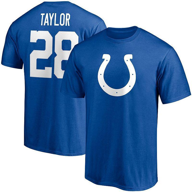 Fanatics Mens Jonathan Taylor Fanatics Colts Icon Name & Number T-Shirt - Mens Royal Product Image