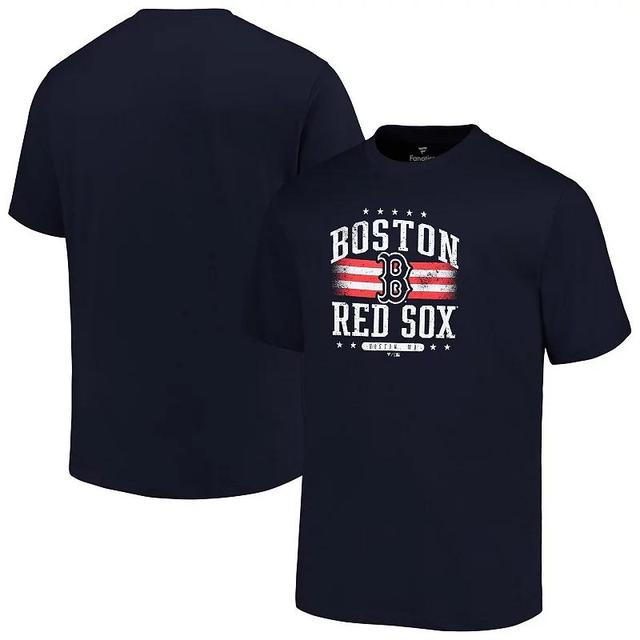 Mens Profile Boston Red Sox Big & Tall Americana T-Shirt Blue Product Image