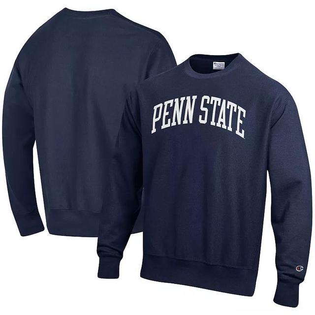 Mens Champion Penn State Nittany Lions Arch Reverse Weave Pullover Sweatshirt Blue Product Image