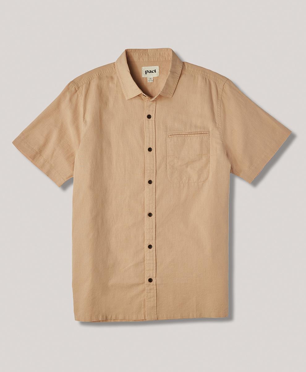 Mens Canopy Linen Blend Button Up XL Product Image