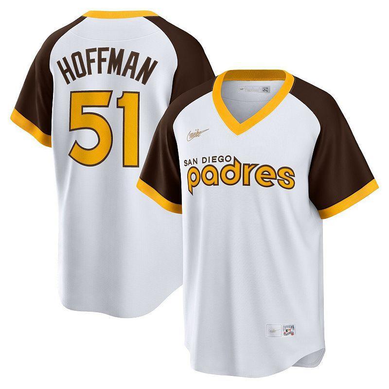 Mens Nike Trevor Hoffman San Diego Padres Home Cooperstown Collection Player Jersey Product Image