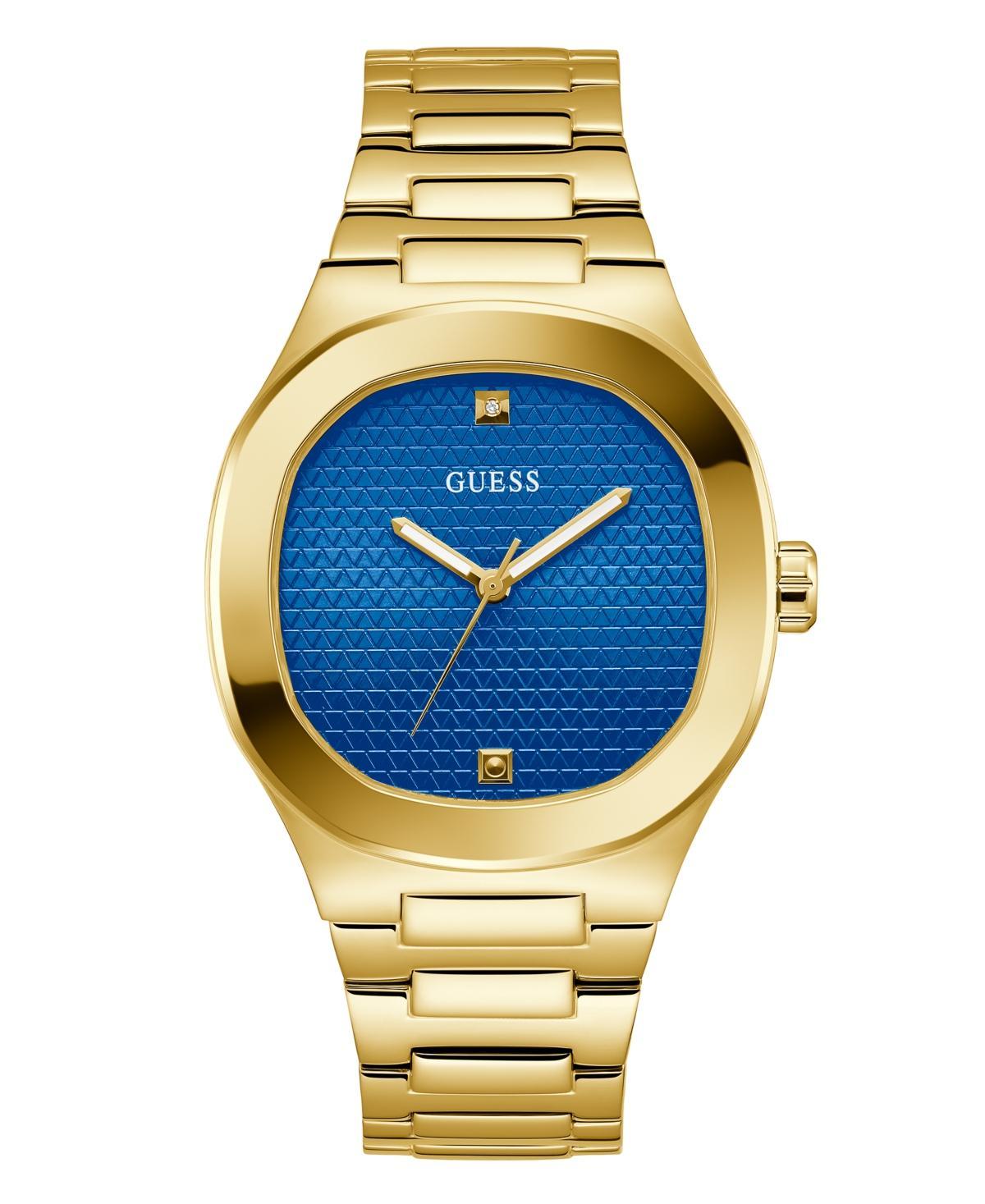 Guess Mens Analog Gold-Tone Stainless Steel Watch 42mm - Gold-Tone Product Image