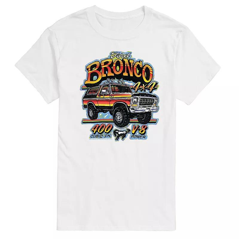 Big & Tall Ford Bronco V-8 Vintage Graphic Tee, Mens Product Image