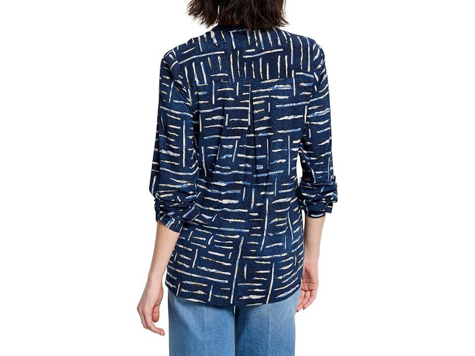 NIC+ZOE Indigo Dash Live In Shirt (Indigo Multi) Women's Clothing Product Image