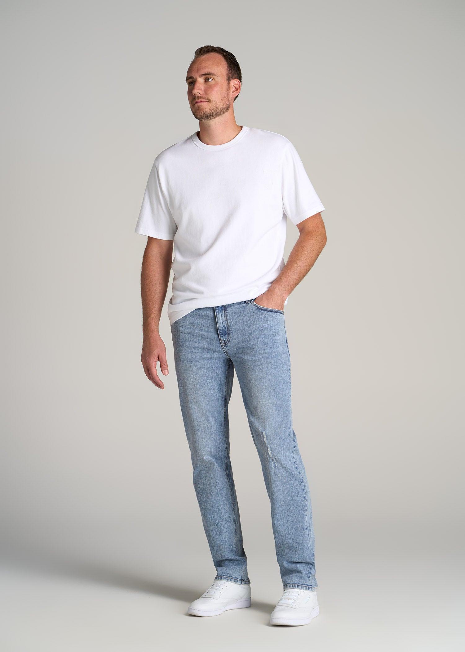 J1 STRAIGHT LEG Jeans for Tall Men in Retro Blue Male Product Image