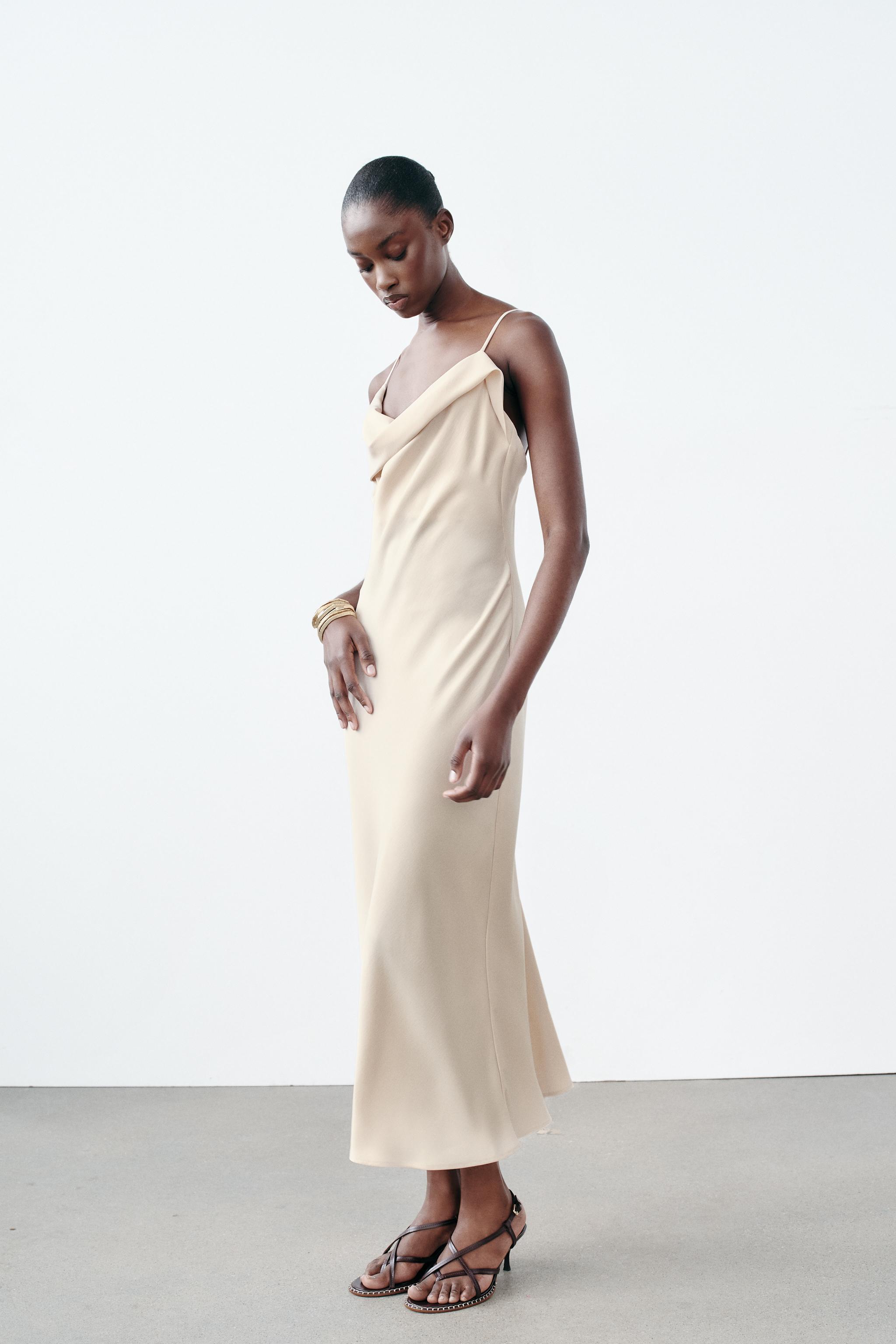 SATIN SLIP DRESS Product Image