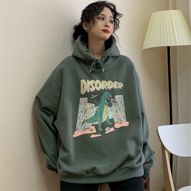 Dinosaur Print Hoodie Product Image