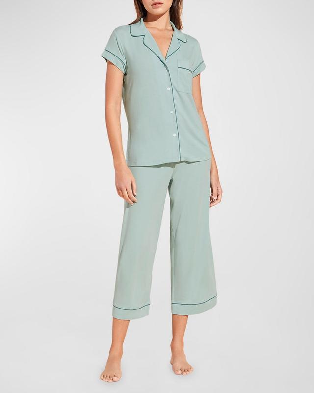 Eberjey Gisele Jersey Knit Crop Pajamas Product Image