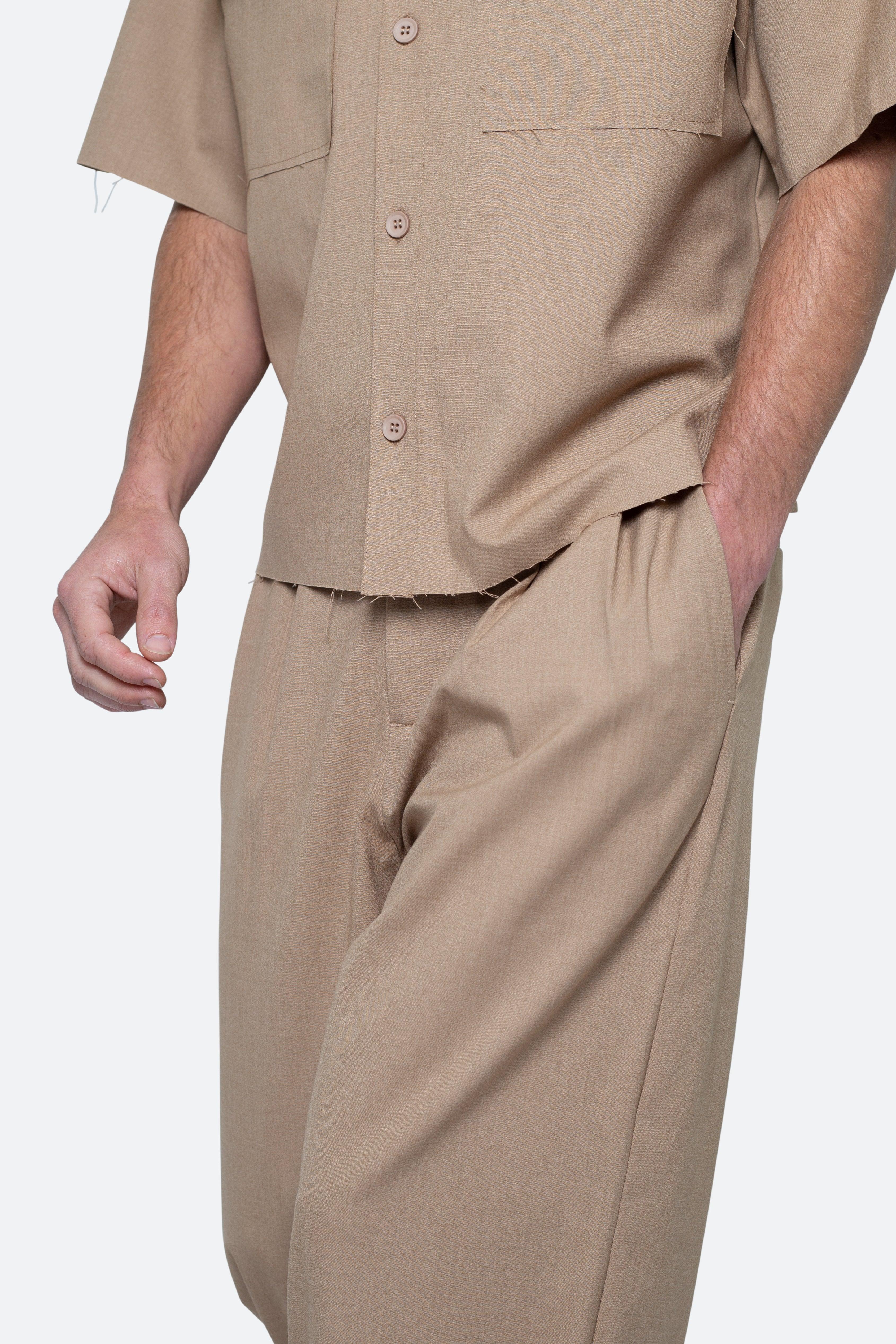 Baggy Trouser Pants - Khaki Product Image