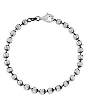 Milanesi And Co Mens Sterling Silver Oxidized Ball Chain Bracelet Product Image