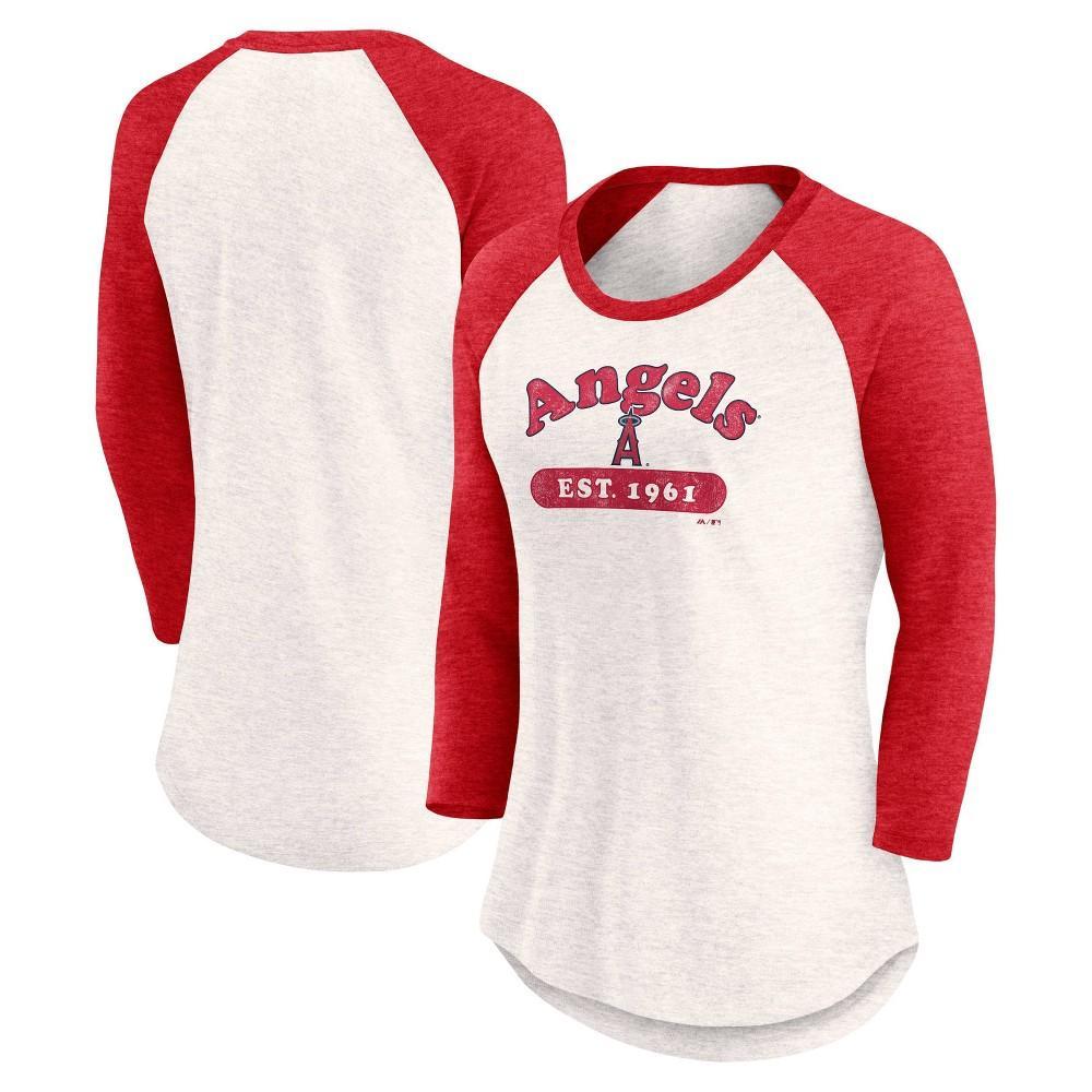 MLB Los Angeles Angels Womens 3 Qtr Fashion T-Shirt Product Image