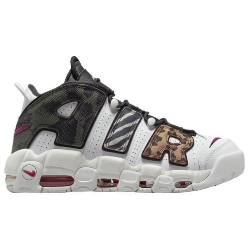 Nike Mens Nike Air More Uptempo 96 - Mens Shoes White/Red/Black Product Image