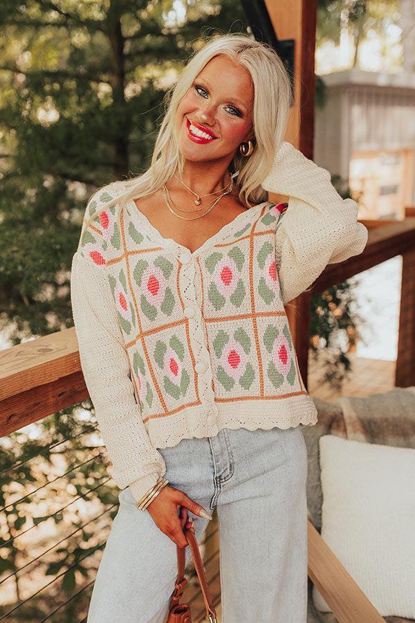 Boho Feels Knit Cardigan Product Image