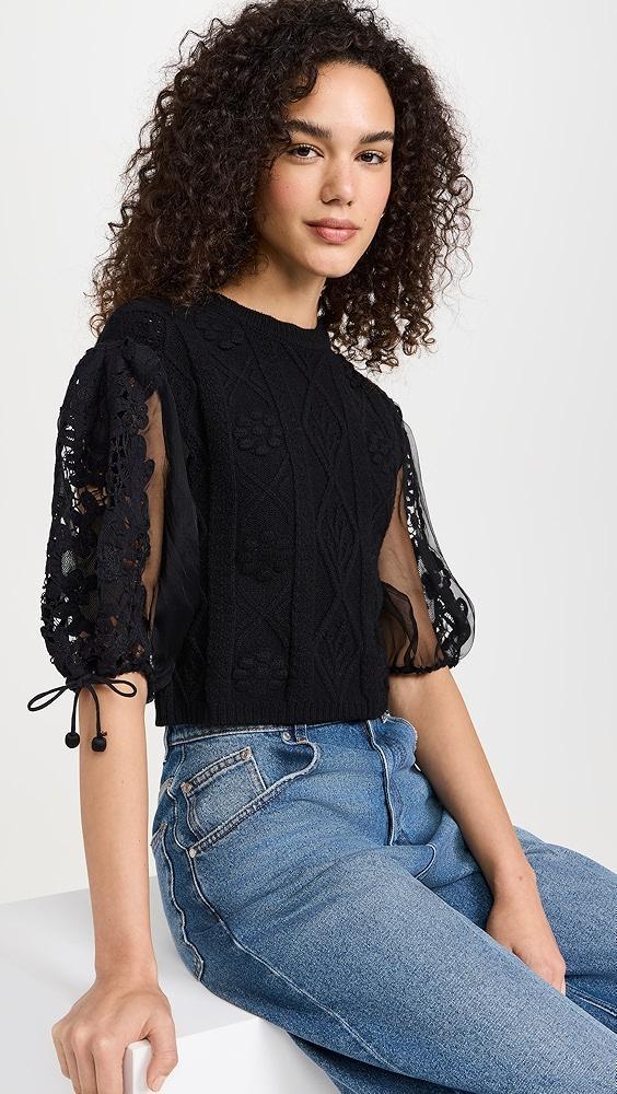 Sea Bente Embroidery Combo Sweater | Shopbop Product Image