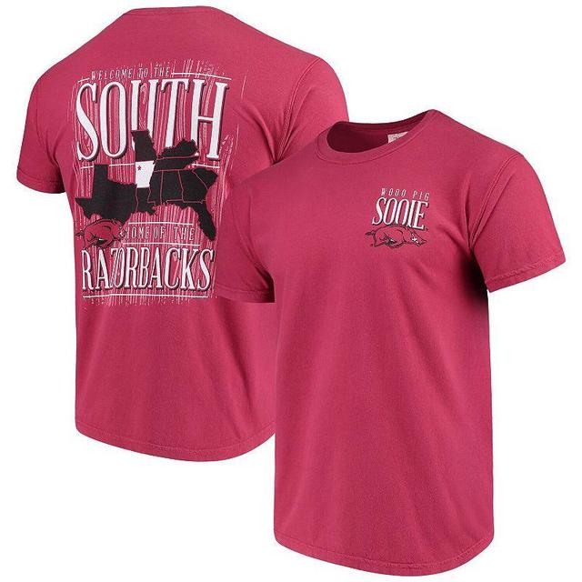 Mens Cardinal Arkansas Razorbacks Welcome to the South Comfort Colors T-shirt Product Image