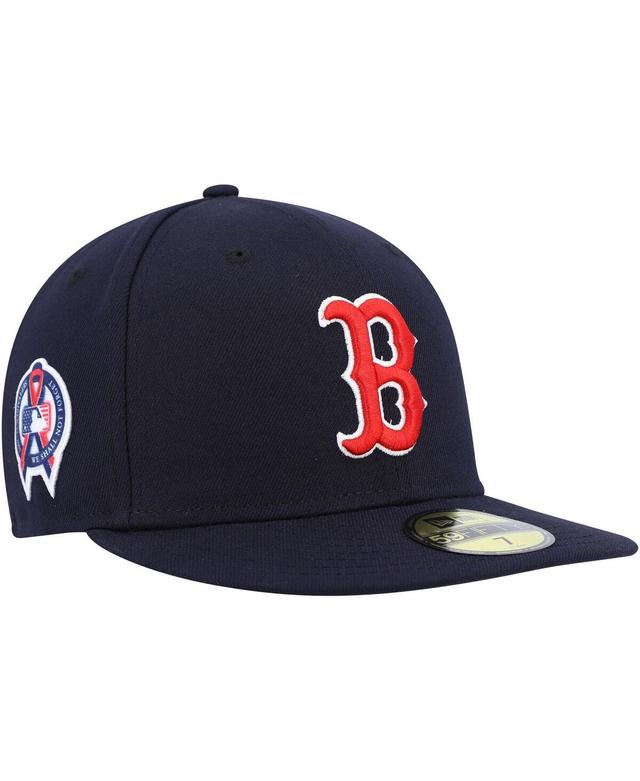 Men's New Era Navy Boston Red Sox 9/11 Memorial Side Patch 59FIFTY Fitted Hat Product Image