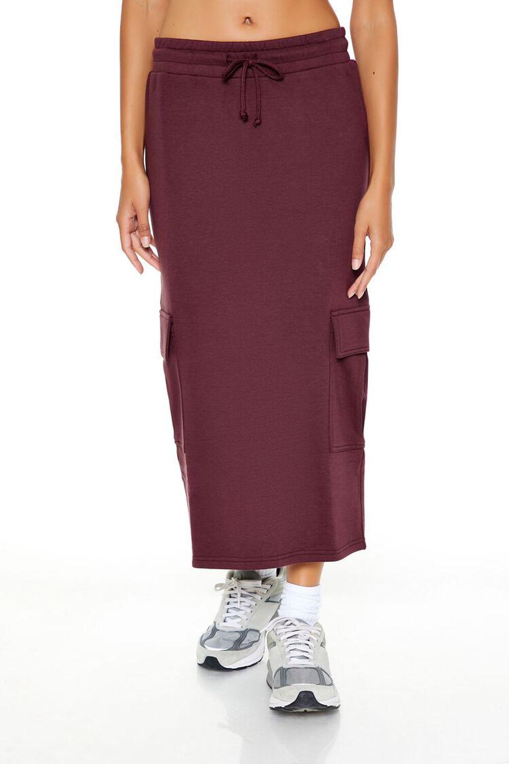 Fleece Cargo Midi Skirt | Forever 21 Product Image