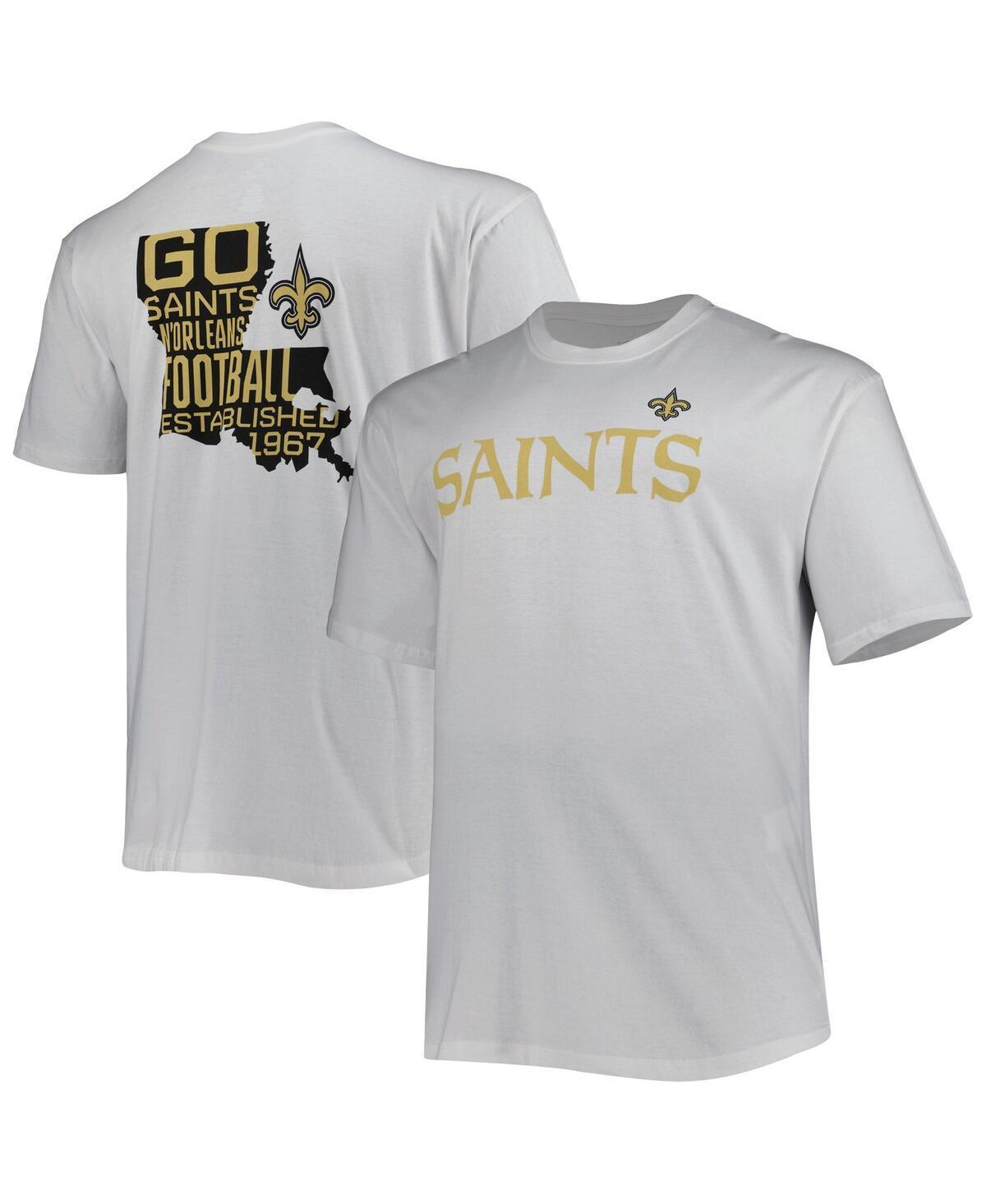 Mens Fanatics Branded New Orleans Saints Big & Tall Hometown Collection Hot Shot T-Shirt Product Image