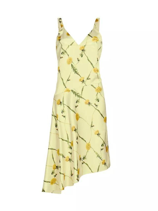 Dandelion Print Bias-Cut Slipdress Product Image