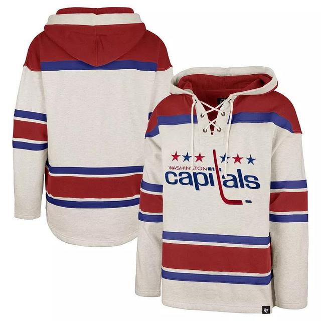 Mens 47 Oatmeal Montreal Canadiens Rockaway Lace-Up Pullover Hoodie Product Image