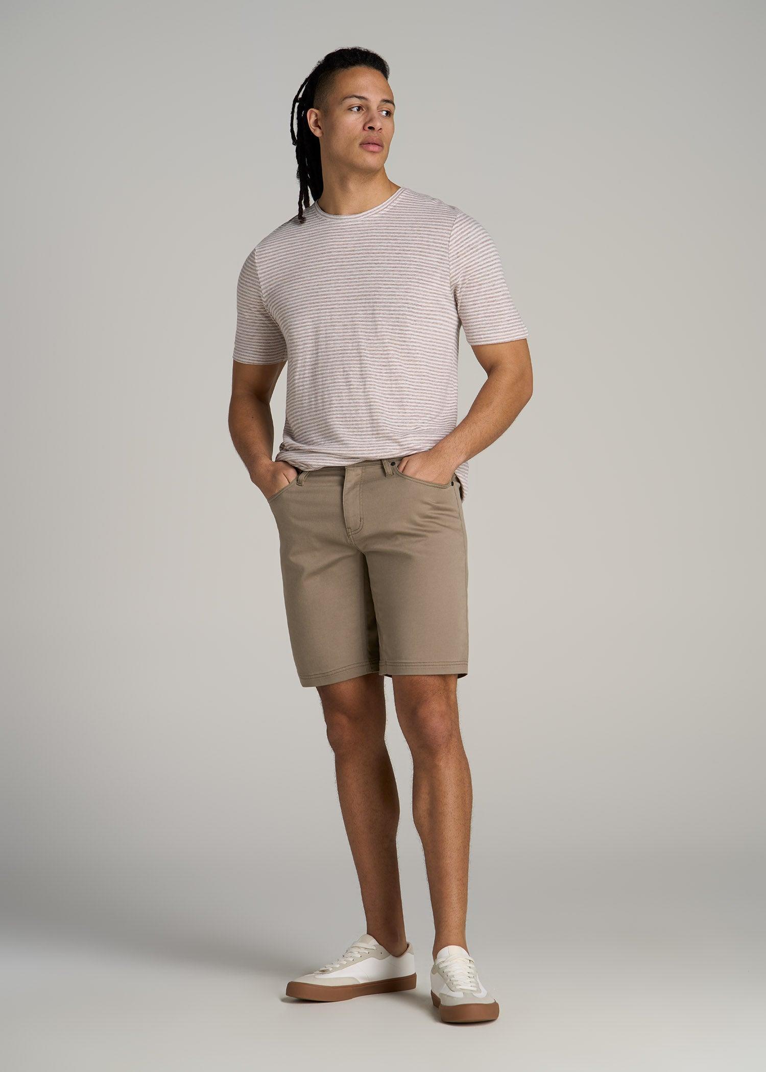 Everyday Comfort 5 Pocket Short for Tall Men in Dark Sand Product Image