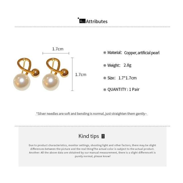 Faux Pearl Ear Stud Product Image