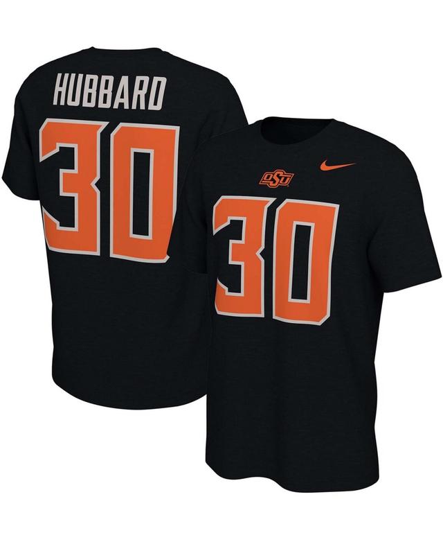 Mens Chuba Hubbard Black Oklahoma State Cowboys Alumni Name Number T-shirt Product Image